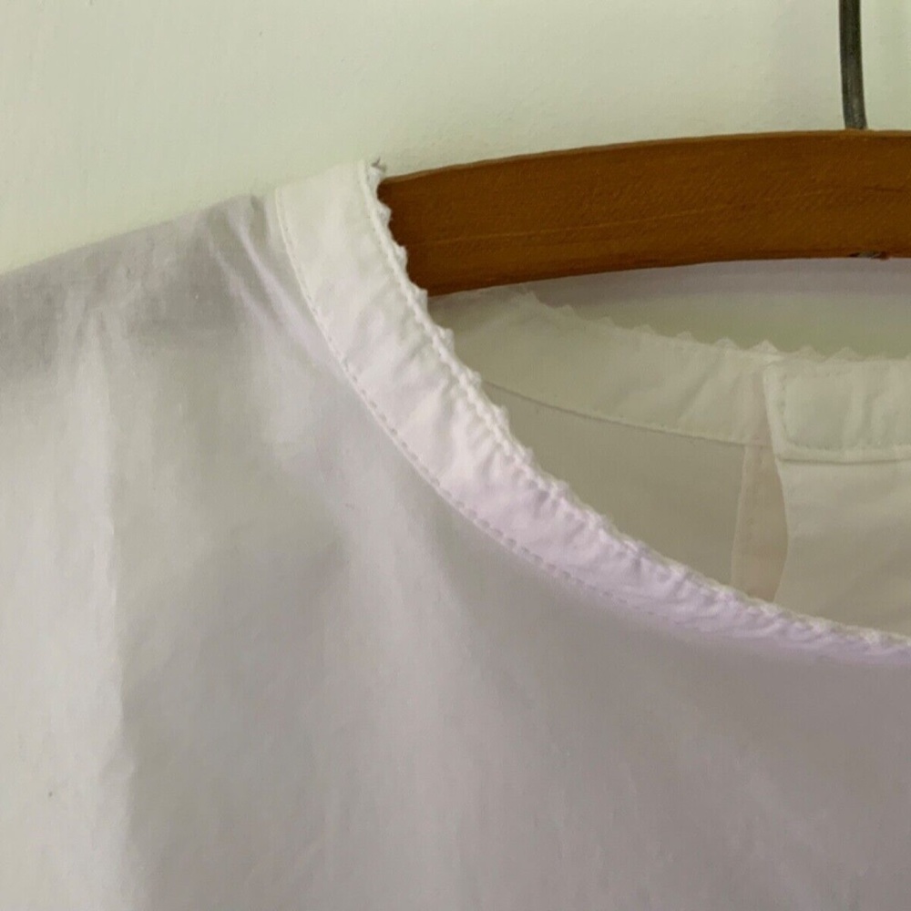 Chimala Long Sleeve White Cotton Top (L) - Picture 4 of 9